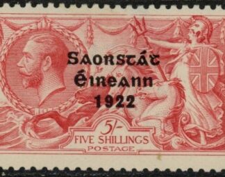 1922 Ireland KGV. SG65  5/- rose-carmine. mounted mint.