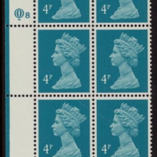 X1002 (UG14)  Questa 4p greenish blue Cyld. Q8  U/M (MNH)