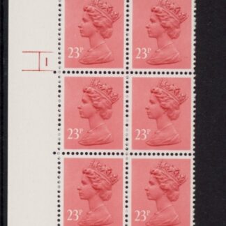 U283 (x965)  Harrison 23p brown-red phos.(FCP)   perf RE  Cyld. 1 no dot  U/M (MNH)