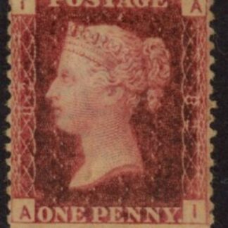 SG.43 1d rose red. corner letters 'AI' Plate 82  mint Original Gum