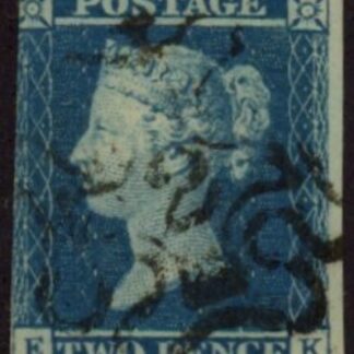 SG.14f  2d  blue Letters 'EK' 2 in MX fine used.