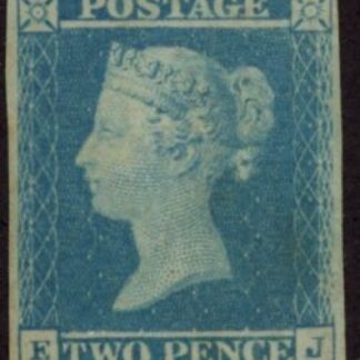 SG.13 EI(1)  2d  pale blue plate 3 Letters 'EJ'   fine Mounted Mint..