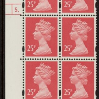 Y1689 (U289) 25p rose-red. phos.  Harrison Cyld. 5dot. U/M (MNH)