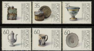 1991 Portugal SG.2221-6 Faience (2nd Series) Set of 6 Values U/M (MNH)