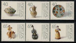 1992 Portugal SG.2262-67 Faience (3rd Series) Set of 6 values U/M (MNH)