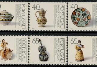 1992 Portugal SG.2262-67 Faience (3rd Series) Set of 6 values U/M (MNH)