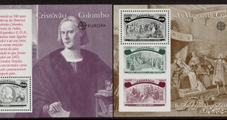 1992 Portugal MS.2292 Europa Set of 6 Mini Sheets U/M (MNH)