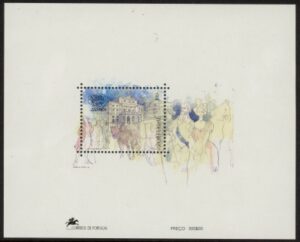 1993 Portugal MS.2328 San Carlos National Theature Mini Sheet U/M (MNH)