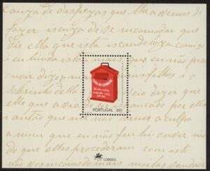 1993 Portugal MS.2353 Post Boxes Mini Sheet U/M (MNH)