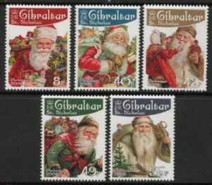 2006 Gibraltar SG.1185-9 Christmas Set of 5 values U/M (MNH)