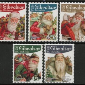 2006 Gibraltar SG.1185-9 Christmas Set of 5 values U/M (MNH)