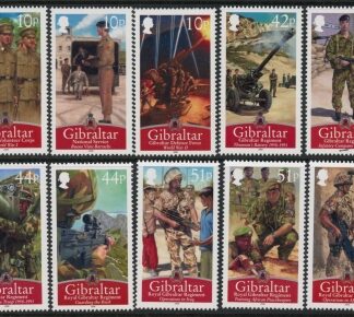 2008 Gibraltar SG1292-301 Royal Gibraltar Regiment Set of 10 values U/M (MNH)