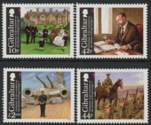 2010 Gibraltar SG.1355-8 Cent of Accession of KGV Set of 4 values U/M (MNH)