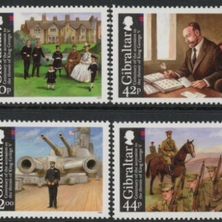 2010 Gibraltar SG.1355-8 Cent of Accession of KGV Set of 4 values U/M (MNH)