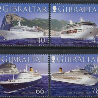 2006  Gibraltar  SG.1180-3  Cruise Ships series 2 set 4 values U/M (MNH)