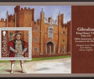 2009 Gibraltar MS.1315 King Henry VIII Mini Sheet U/M (MNH)