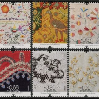 2011 Portugal SG.3868-73 Embroideries Set of 6 values U/M (MNH)