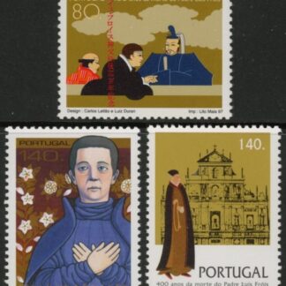 1997 Portugal SG.2564-6 Death Anniv of Father Luis Frois Set of 3 values U/M (MNH)