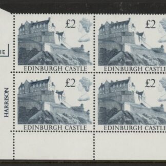 UK3 (SG.1412) £2  cylinder Block of 4 cylinder 1E Harrison  U/M (MNH)