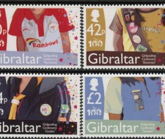 2010 Gibraltar  SG.1370-3 Cent of Girlguiding set of 4 values  U/M (MNH)