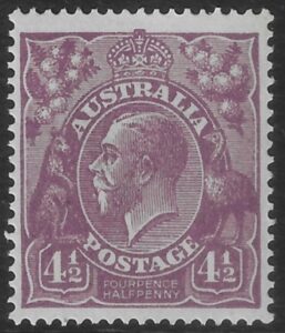 1924 Australia SG.81 (ASC 118B) 4½d. deep violet. U/M (MNH)