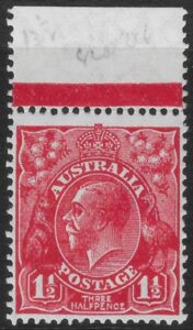 1924  Australia  SG.96  (ASC92E) 1½d. deep red.  U/M (MNH)