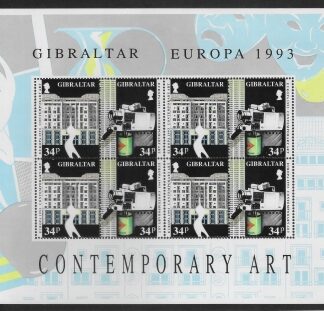 1993  Gibraltar  SG.690-3 EUROPA. 'Contempory Art' sheetlets (2) U/M (MNH)