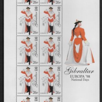 1998  Gibraltar  SG.834-7 EUROPA. 'Festivals' sheetlets (4) U/M (MNH)