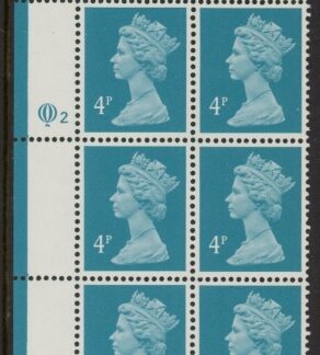 X1002 (UG14)  Questa 4p greenish blue Cyld. Q2  U/M (MNH)