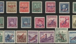 1939 Republic of Slovakia -SG.2-22 stamps of Czechoslovakia Overprinted. set 21 values U/M (MNH)