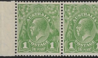 1926  Australia  SG.95 & 95b  ASC8(1)ia 1d sage green. Die 1 & Die 2 joined pair'.U/M (MNH)
