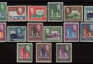 1938-47 St. Vincent SG.149-59 15 Values U/M (MNH)