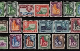 1949-52 St. Vincent SG164-77 Definitives Set of 19 values U/M (MNH)