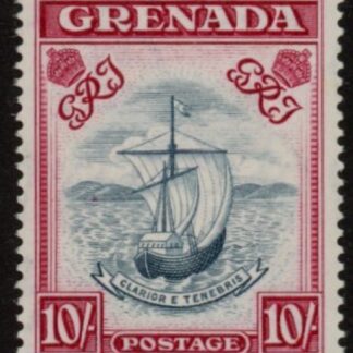 1938 Grenada SG.163 10s steel blue & carmine U/M (MNH)