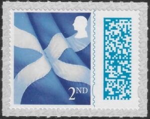 S184   King Charles III 2nd Flag  (Bar Code/Data Matrix)  Litho ISP/Cartor. U/M (MNH)