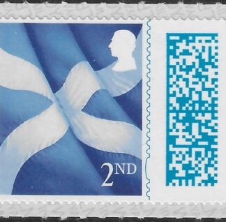S184   King Charles III 2nd Flag  (Bar Code/Data Matrix)  Litho ISP/Cartor. U/M (MNH)