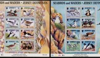 1997 Jersey MS.806 Birds 4 sheets U/M (MNH)