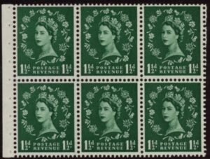 SB66 Crowns whiter paper 6 x 1½d. wmk. upright perf I. good perfs.U/M (MNH)