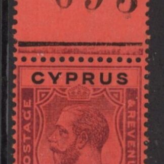 1924 Cyprus SG.102 £1 purple & black/red U/M (MNH)
