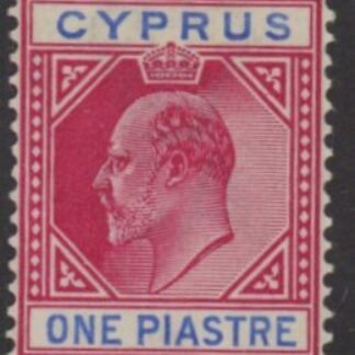 1903 Cyprus SG.52  1pi  carmine & blue U/M (MNH)