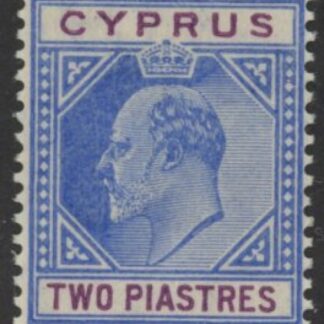 1903 Cyprus SG.53  2pi  blue & purple U/M (MNH)