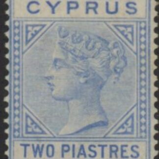 1883 Cyprus SG.19 2pi blue. M/M