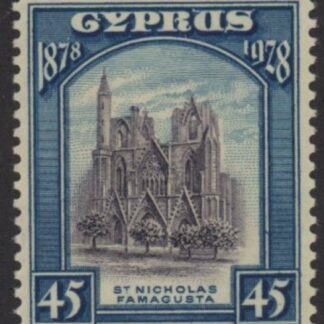 1928 Cyprus SG.131  45pi violet & blue. M/M