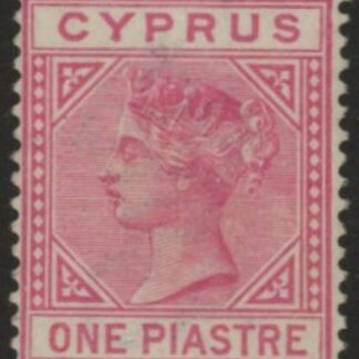 1883 Cyprus SG.18 1pi rose. U/M (MNH)