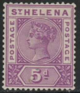 1890 St Helena  SG.51 5d mauve. U/M (MNH)