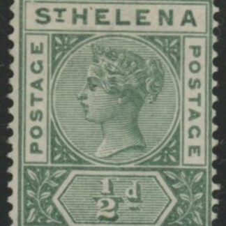 1890 St Helena SG.46 ½d green M/M