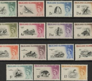 1960 Falkland Islands - SG.193-207 Definitives Set of 15 values. mounted mint.