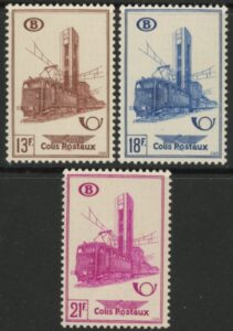 1954 Belgium Railway Parcels - P1517-19 M/M