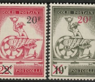 1959 Belgium Railway Parcels - P1678-9 surcharged. U/M (MNH)