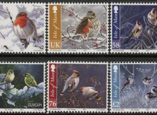 2011 IOM SG.1698-703 Christmas Birds in Winter Set of 6 values (face value £4.77)U/M (MNH)